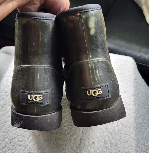 Ugg clear classic mini shearling boots bootie womens size 7 - Picture 6 of 8